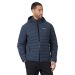 PUFFER HOODED JACKET MEN INDIGO BLUE