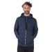 ZIP-UP PONTE HOODIE MEN INDIGO BLUE