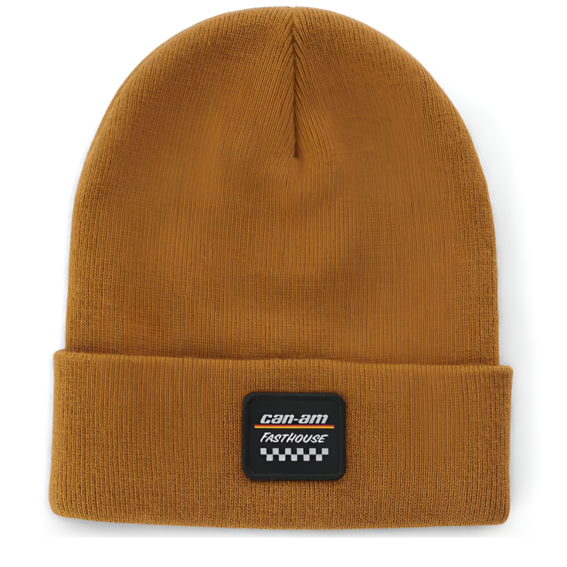 CAN-AM X FASTHOUSE CUFF BEANIE UNISEX, BROWN