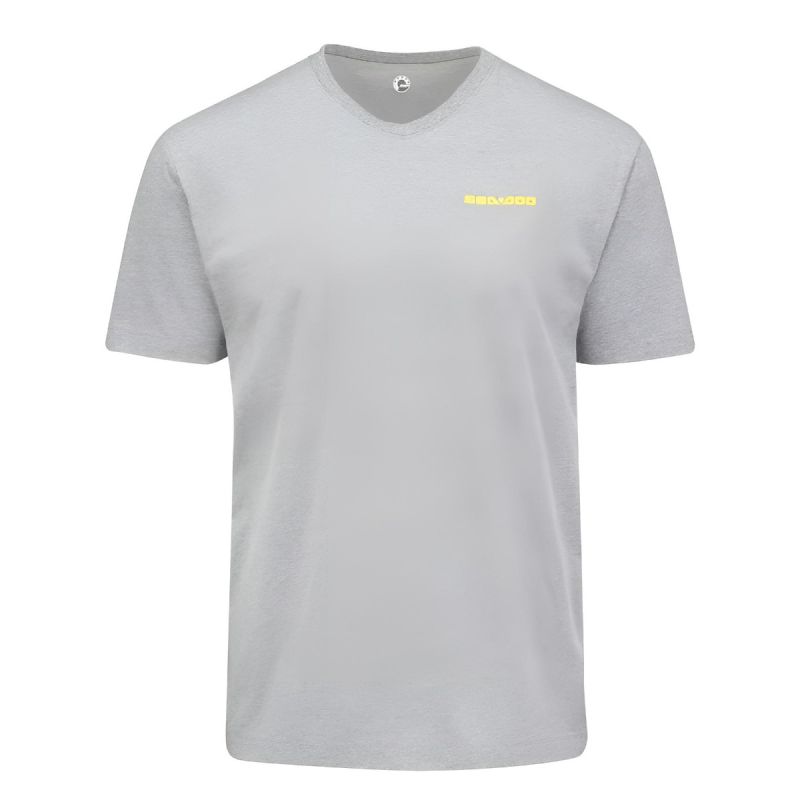 STAMP SEA-DOO T-SHIRT MEN, HEATER GREY
