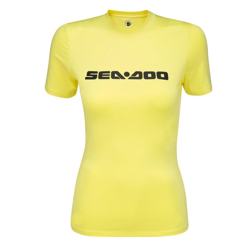 SHORT SLEEVE RASHGUARD SIGNATURE IVORY