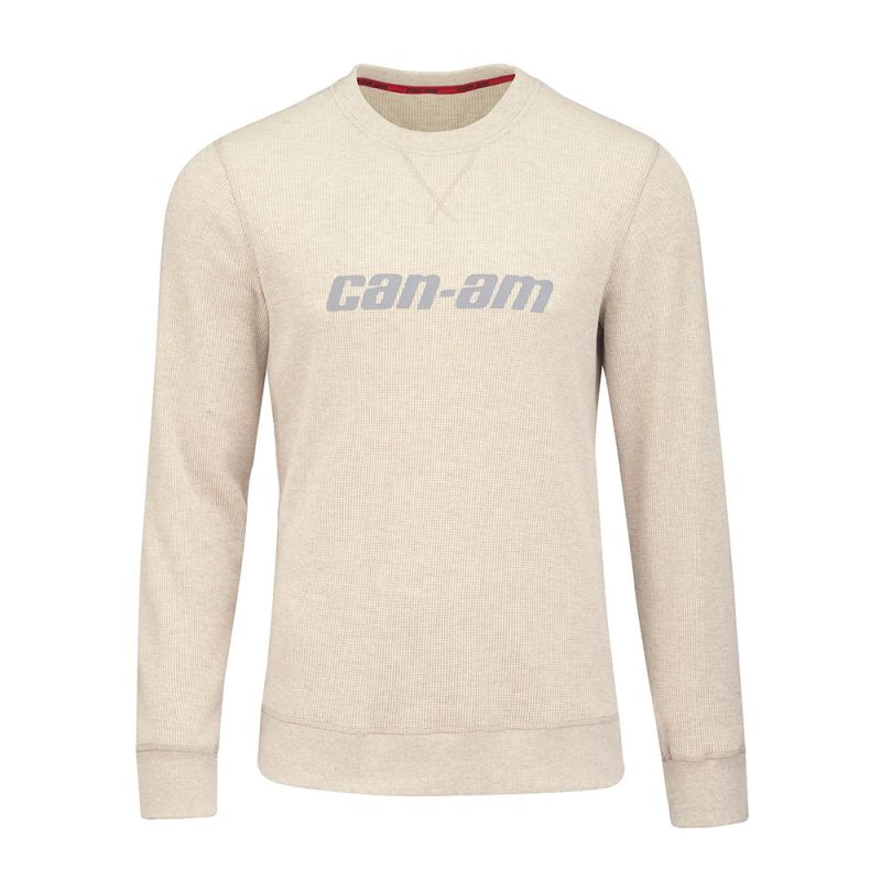 LONG SLEEVES TEXTURED CREW KNIT MEN 