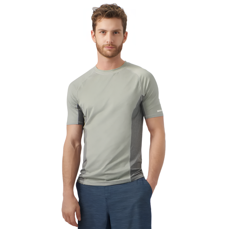 SHORT SLEEVE RASHGUARD PERFORMANCE MEN SMOKED GREY