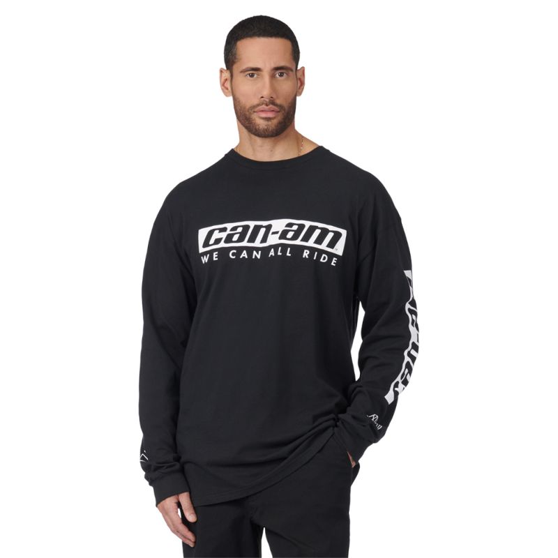LS JAMES T-SHIRT MEN M BLACK 