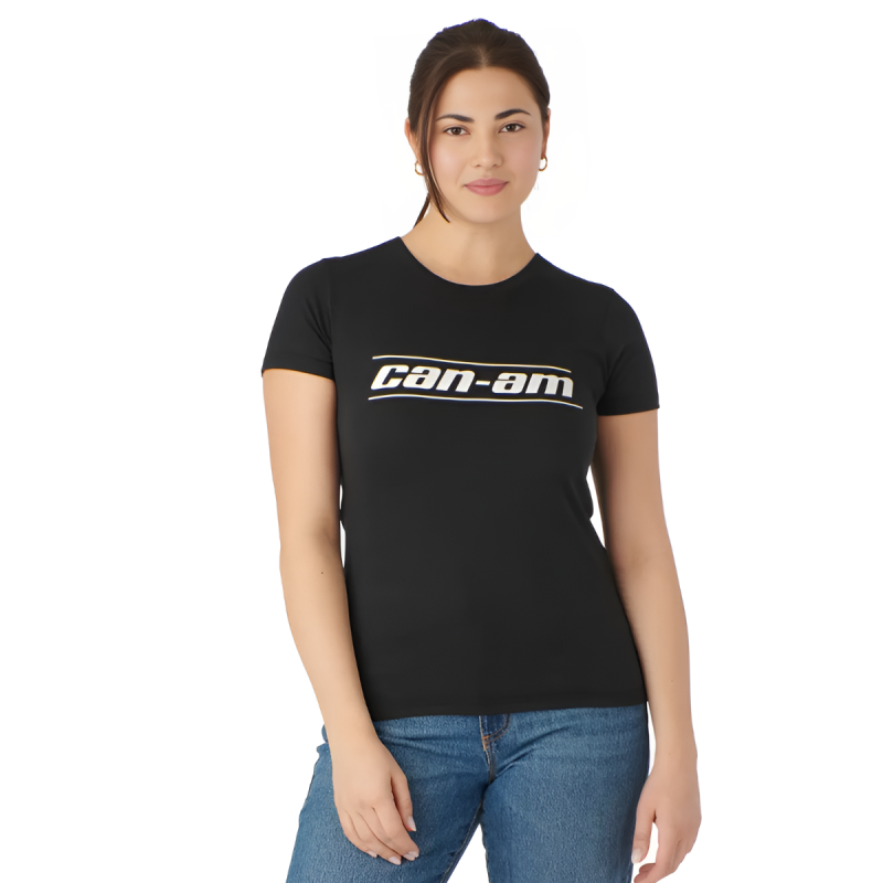 CAN-AM SIGNATURE T-SHIRT LADIES BLACK 