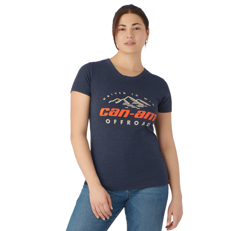 DRIVEN TO WIN T-SHIRT LADIES NAVY 