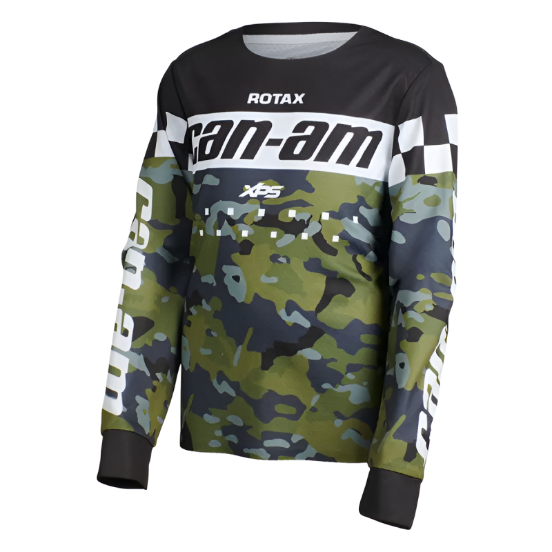 YOUTH CAN-AM EMBLEM JERSEY KID/TEEN CAMO