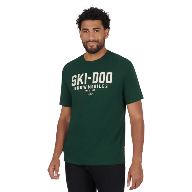 SKI-DOO VINTAGE T-SHIRT MEN M GREEN 