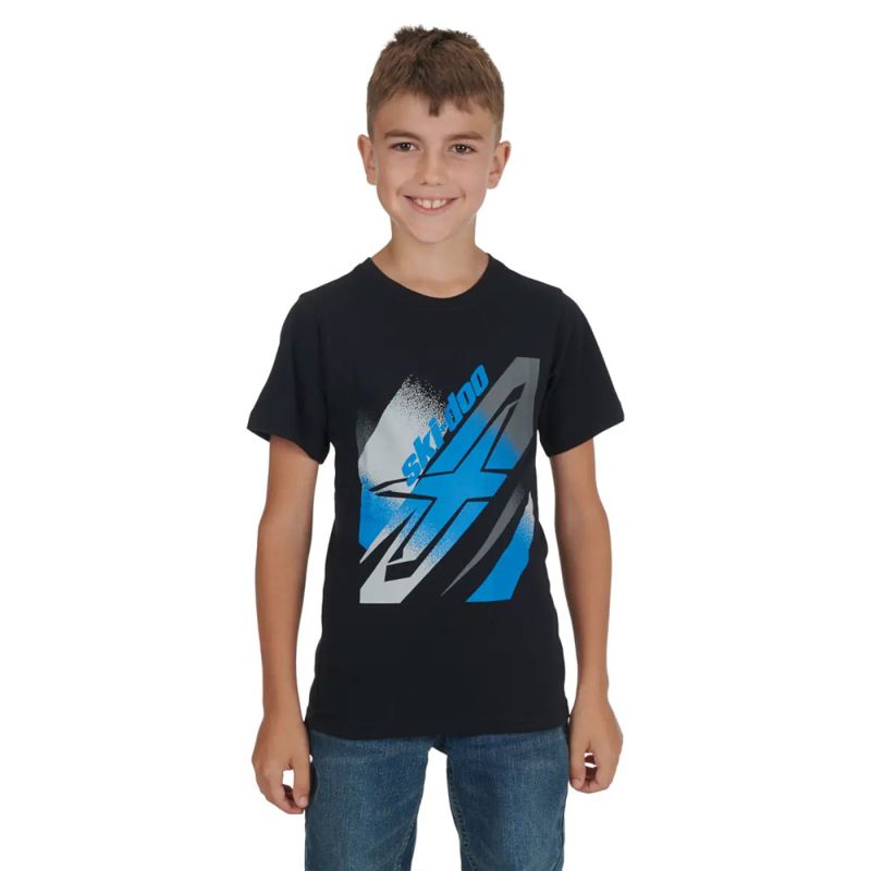 KIDS` SKI-DOO T-SHIRT BLACK 
