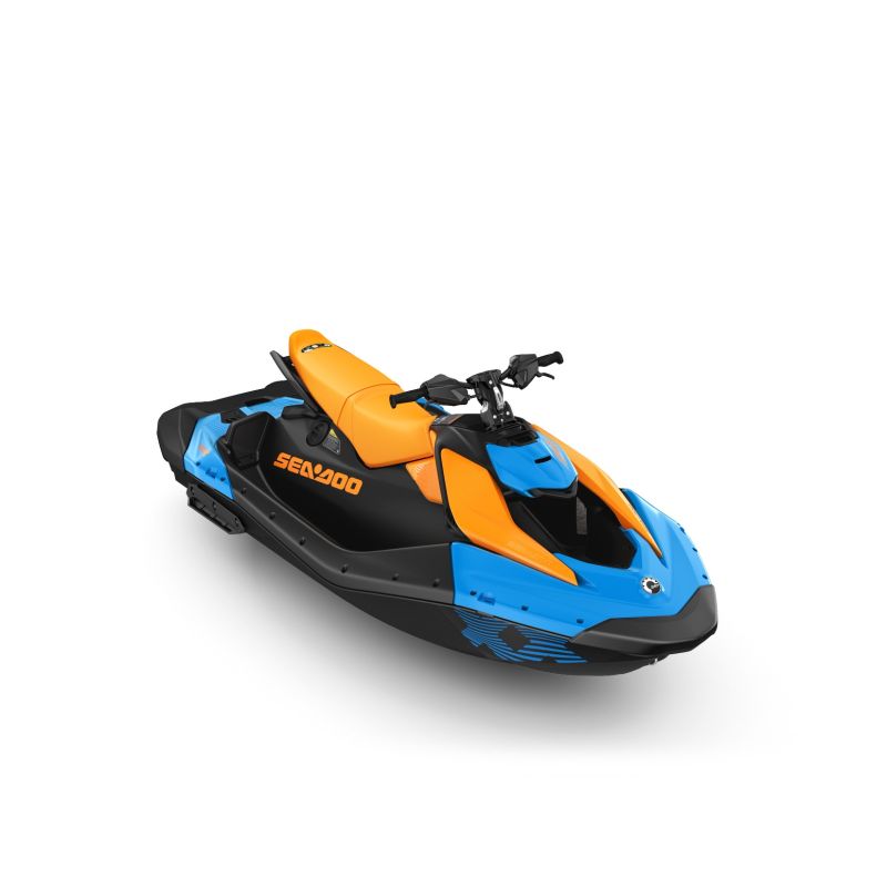 SEA-DOO Spark Trixx 90 For 3 Gulfstream Blue and Orange Crush MY 2026