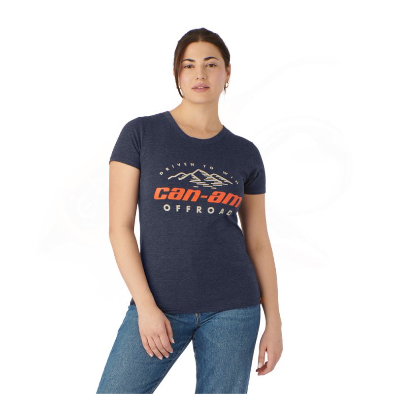DRIVEN TO WIN T-SHIRT LADIES, NAVY 