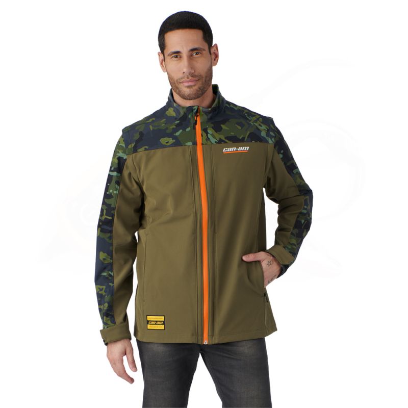 CAN-AM PERFORMANCE SOFTSHELL JACKET MEN, ARMY GREEN