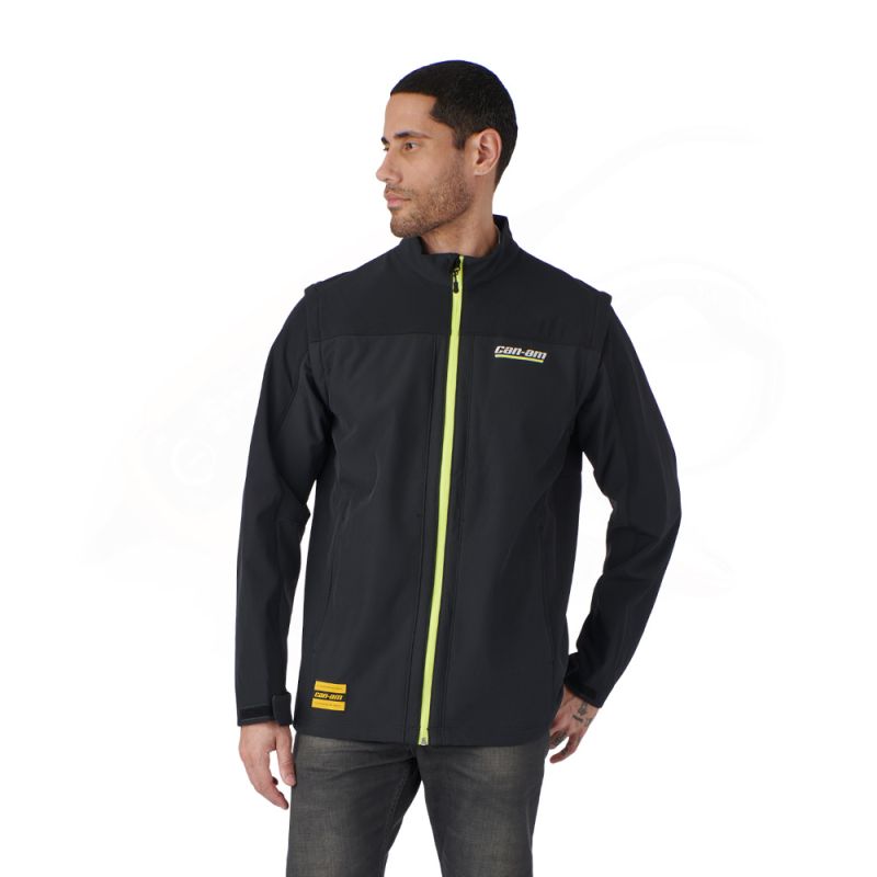 CAN-AM PERFORMANCE SOFTSHELL JACKET MEN, BLACK