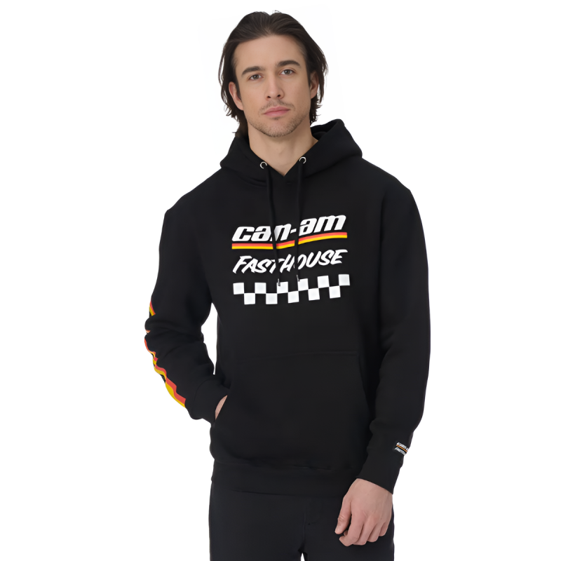 CAN-AM X FASTHOUSE RACING PULLOVER HOODIE, BLACK