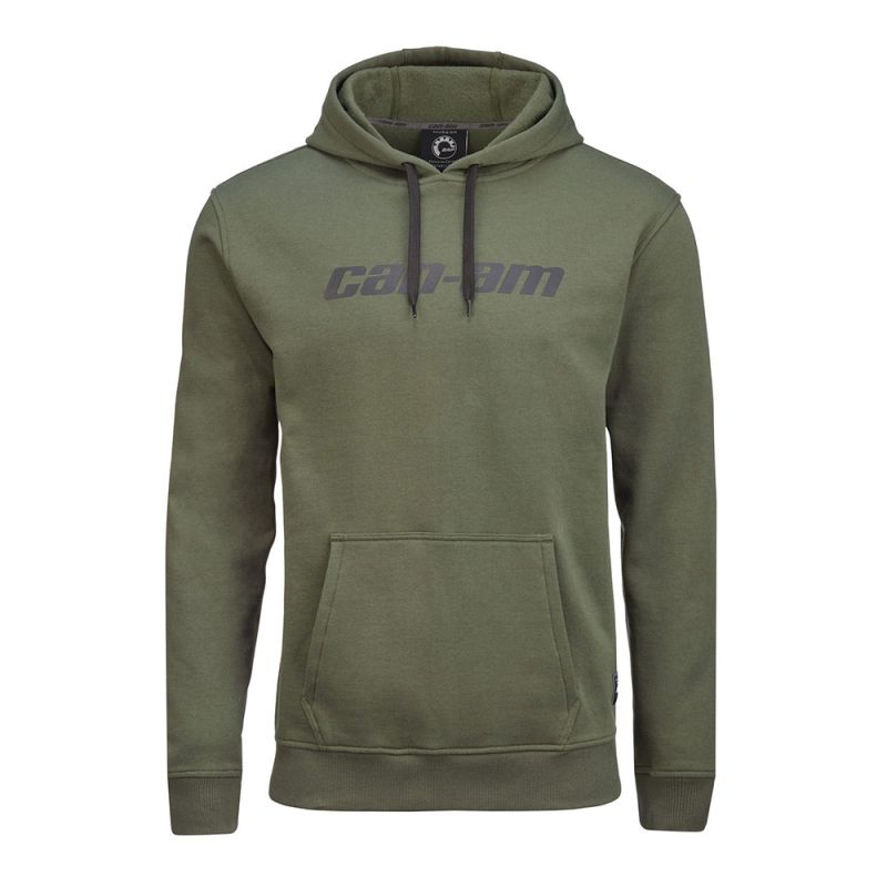 CAN-AM SIGNATURE PULLOVER HOODIE MEN, ARMY GREEN