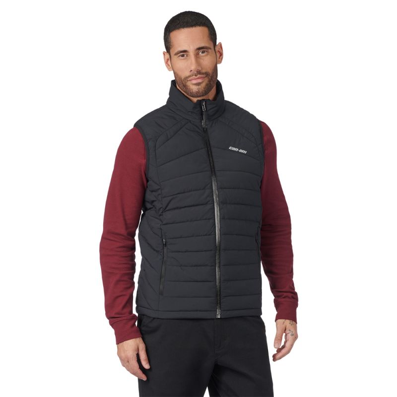 PUFFER VEST MEN BLACK