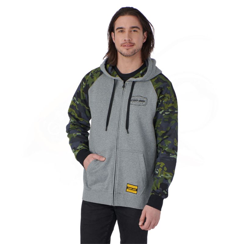 CAN-AM PREMIUM HOODIE MEN, HEATER CHARCOAL