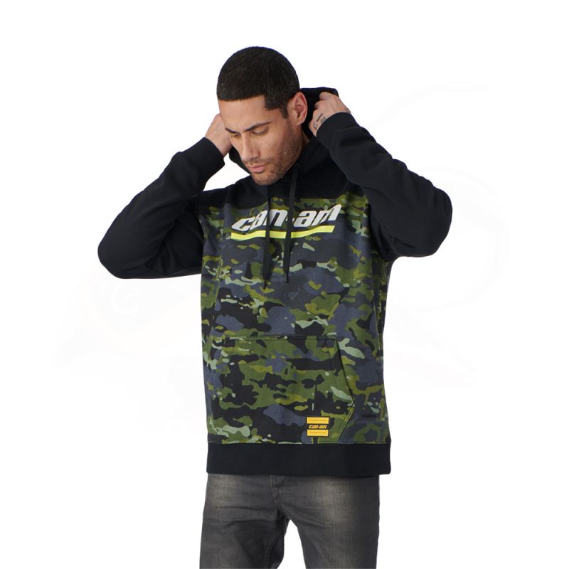 CAN-AM PREMIUM PULLOVER HOODIE MEN, GREEN