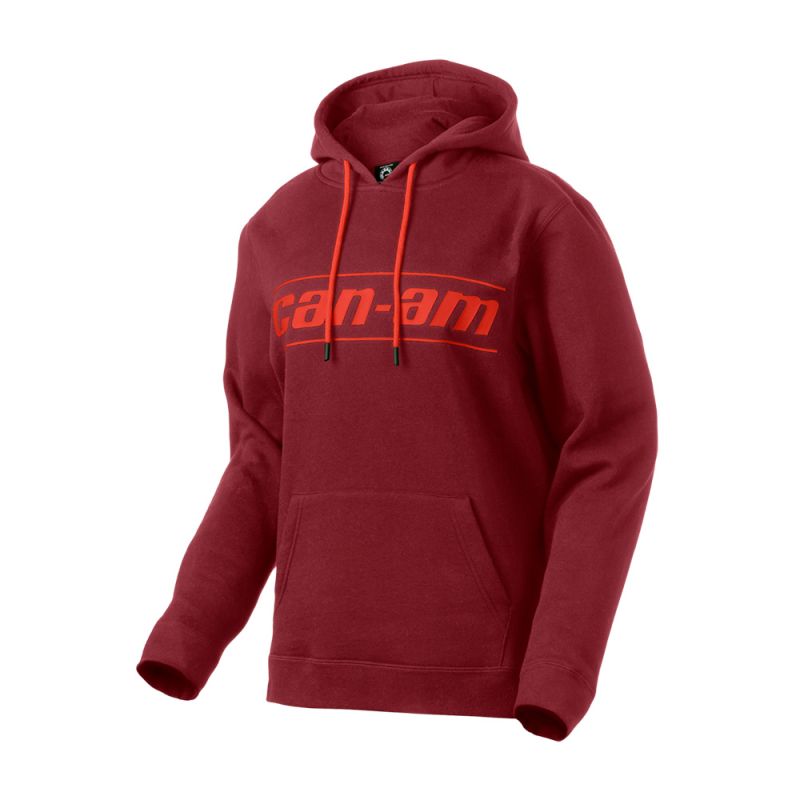 CAN-AM SIGNATURE PULLOVER HOODIE LADIES, BURGUNDY