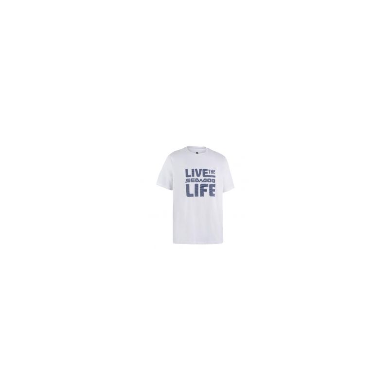 M LIVE THE SEA-DOO LIFE TEE WHITE