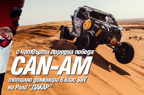 CAN-AM OFF-ROAD MAVERICK X3 WINS THE DAKAR RALLY FOR AN UNPRECEDENTED FOURTH CONSECUTIVE YEAR